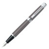 Sheaffer 300, Metallic Grey, Chrome Plate Trim, Fountain Pen: Fine
