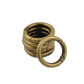 Sharplace 6 Stück Feder-Karabinerhaken Zink-Legierung-Ring Clip Handtasche Schultergurt Schlüsselbund Schlüsselbund Klettern, bronze