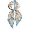 GIMIRO Satin Silk Scarf 148 x 13.5 cm, Tie, Double