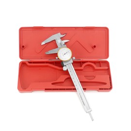 QWORK Dial Calipers, 0-15cm(0-6") Caliper Measuring Tool, 0.001" Graduation Interval, Carbon Steel Hardened Shockproof Measuring Micrometer Vernier Caliper