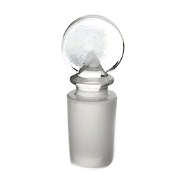 EISCO Stopper - Penny Head, Solid Cone, Made of Borosilicate Glass, Size 19/26