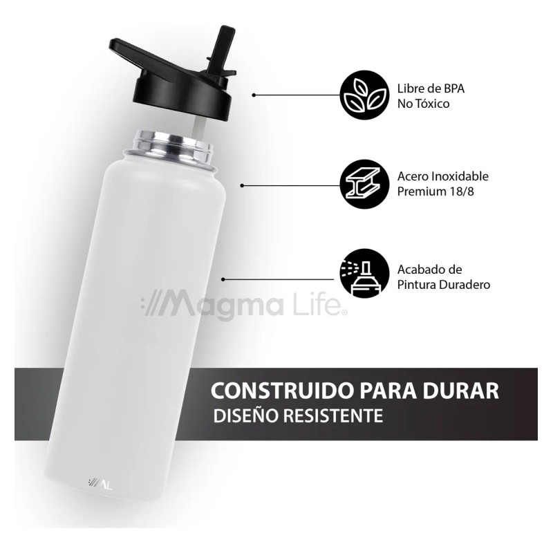 Magma Life Termo para Café y Agua de Acero Inoxidable