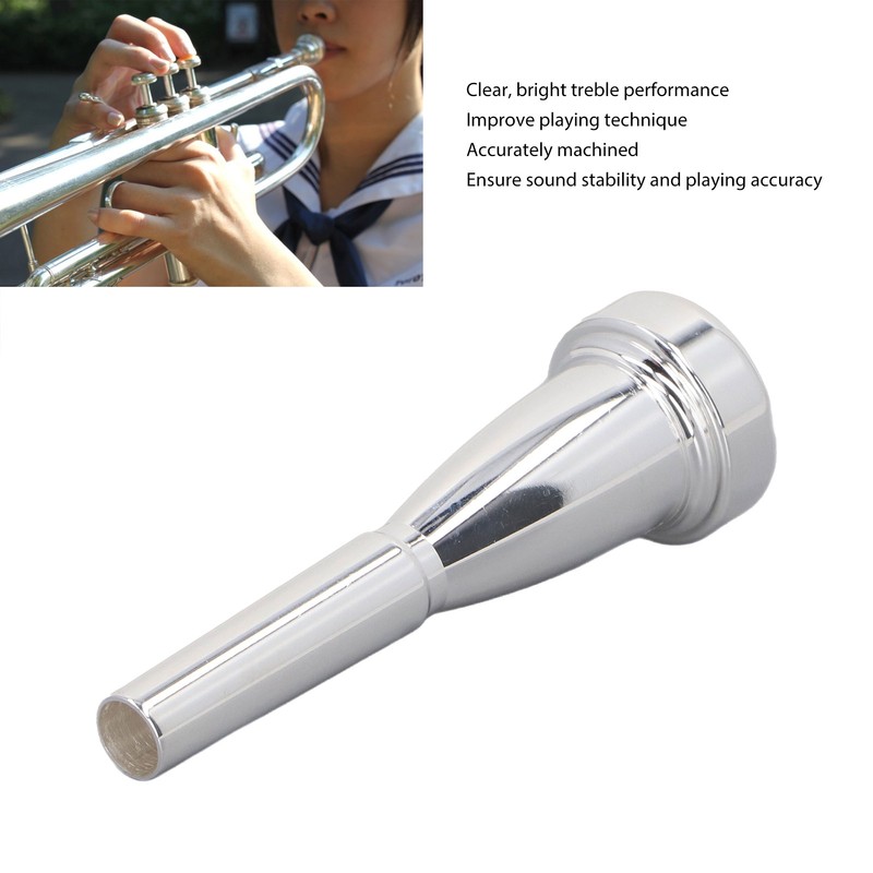 Trumpet Mouthpiece Aluminium Alloy Metal Professional Wind Musical Instrument Replacement