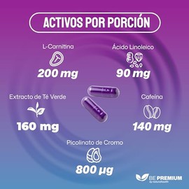 Natural Health DINA-MIZE 400 Pre Entreno en Cápsulas con L-Carnitina, CLA, Cafeína, Té Verde y Picolinato de Cromo, 120 Cápsulas, 140 mg de Cafeína por Porción