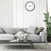 Foxtop 24 Hour Wall Clock Battery Operated Round Analog Wall