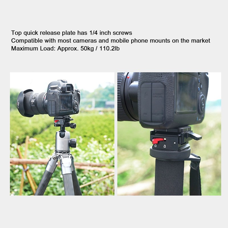 Camera Tripod Ball Head Quick Release Plate QR Plate With