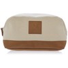 Mud Pie Canvas and Leather Initial Dopp Kit Shaving Bag