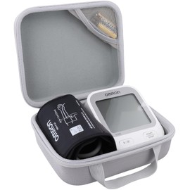 co2CREA Hard Case for OMRON Silver Upper Arm Blood Pressure Monitor BP5255, Mesh Pocket for Other Small Accessories (CASE ONLY)