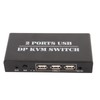 DisplayPort KVM Switch 2 Ports 4K 60Hz Dual Mode Aluminum