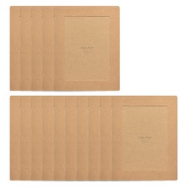 Monolike Plain Paper Photo Frame Craft 5x7 PLAIN Paper Frame - Kraft 15 Sheets (127x178mm) Photo Paper Frame
