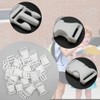 YunBey 12Pcs Plastic Buckle Clips with 12Pcs Tri-Glide Slides Quick