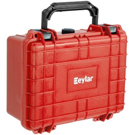 Eylar Protective Camera Hard Case Water & Shock Proof w/Foam, TSA Standards 9.12 inch 7.56 inch 4.37 inch (Red)