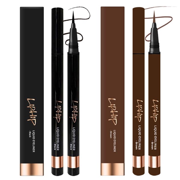 LIPHIP Liquid EyeLiner, Smudge proof Eyeliner, Sharp fine liquid Eyeliner