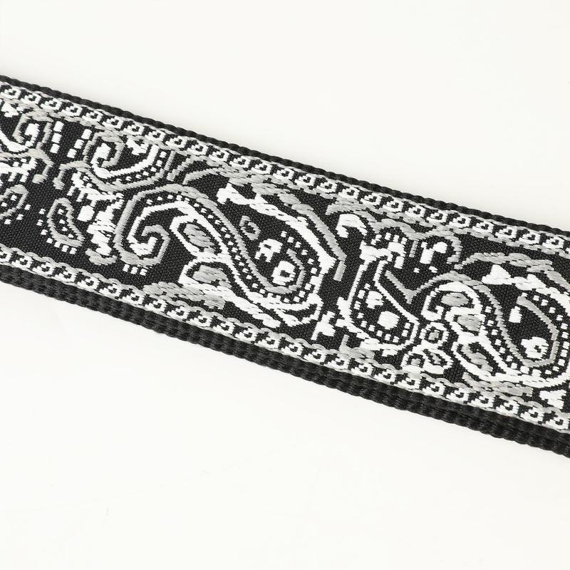 Guitar Strap, Adjustable Guitar Strap, Boho Style Embroidered Guitar Strap,