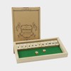 Kitchnexus Kitchnexus Deluxe 2-Spieler Shut The Box Würfelspiel Holz Tisch