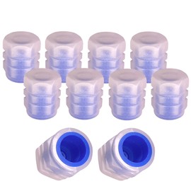 cyclingcolors 10 x Valve Caps, Light Phosphorescent Car Motorcycle Bicycle Valve Cover Wheel Valve Caps Tyre Valve Caps Car Valve Caps Plastic Blue