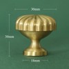 Brass Cabinet Knob Pumpkin Knobs, Copper Drawer Knobs Round Handles