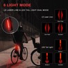 Super Bright Bike Laser Light USB Rechargeable Bike Tail Light