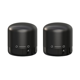 Hosslearlear - Paquete de 2 tapones de vino con cierre giratorio, sellador de corcho reutilizable para vino, accesorios de vino, regalo para los amantes del vino