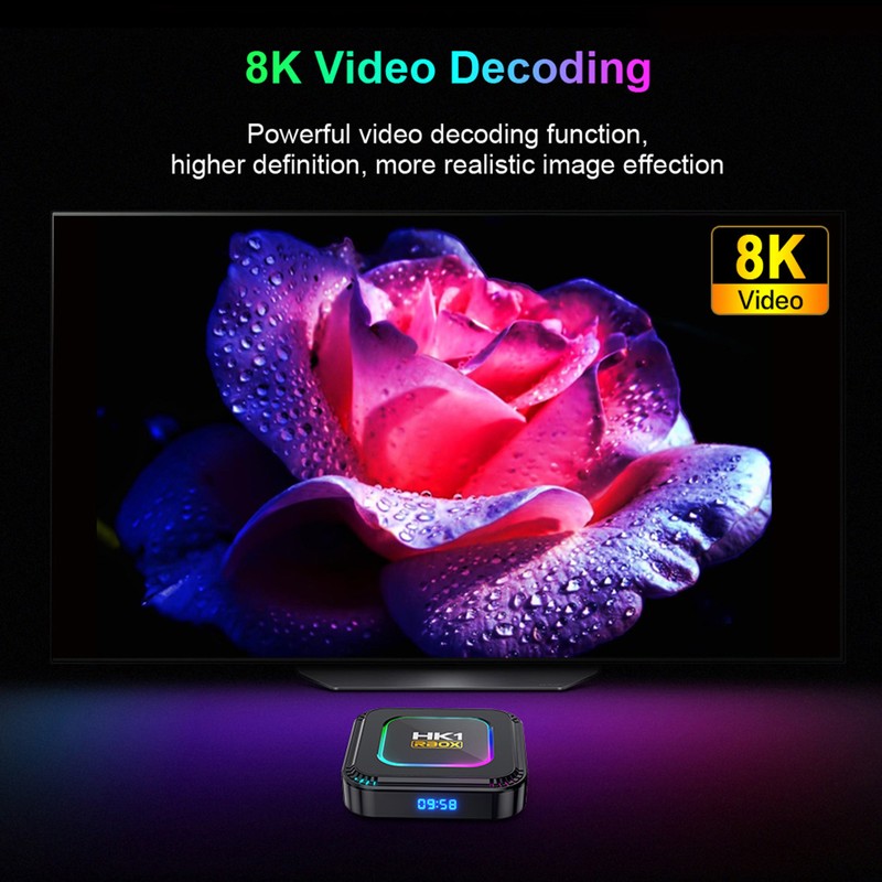 HK1 RBOX K8 Android 13.0 Smart TV Box RK3528 Quad-core