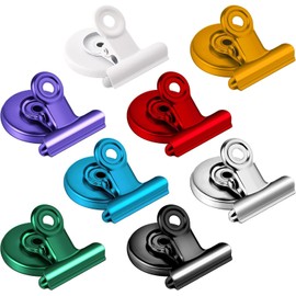 DIYSELF 8 Pack Magnet Clips, Strong Fridge Magnets Clips, Heavy Duty Refrigerator Magnets, Clip Magnets for Classroom, Whiteboard, Office, Photo, Magnetic Clips Locker Decorations for Girls, Kids