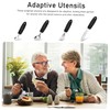 ULTECHNOVO Ergonomic Handle Adaptive Utensils Elderly Eating Utensils Weighted Spoon