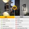 Tesjaso Modern Outdoor Wall Light with Dusk to Dawn Sensor,
