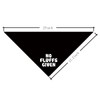 No Fluffs Given Dog Bandana, Poodle Accessories, Funny Black Dog
