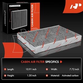 A-Premium Juego de 2 Filtros de Aire de la Cabina con Carbón Activado | para Volvo XC60, S60, S80, V60, V70, XC70, XC90 & Land Rover Discovery Sport, 