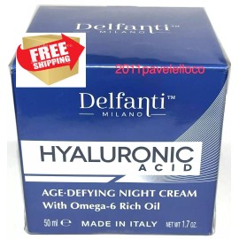 Delfanti Milano Hyaluronic Acid  * Age-Defying Night Cream *  w/ Omega-6 Oil