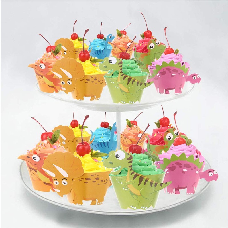 Dinosaur Birthday Party Cupcake Wrappers 48 pcs Kids Birthday Party