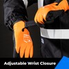 100% Waterproof Work Gloves for Men and Women, 3 Pairs,