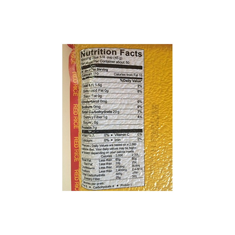 Asian Best Premium Select Authentic Organic Red Rice, 5 Pound