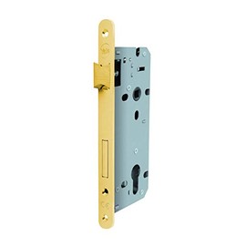 YALE Y52X1060 Y52X Round Edge Wooden Door Insert Lock 60mm Entrance 85mm Polished Brass 60mm