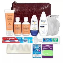 SANGPUMSANGSESEOLMYEONGCHAMJO 편의 키트 국제 여성 다문화 13개 여행 제공 헤어 바디 제품 7744 Convenience Kit International Women's Multicultural 13-Piece Travel Hair and Body Products 7744
