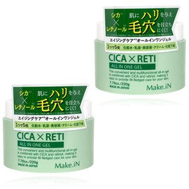 Make.iN CICA x RETI All-in-One Gel 220g | Deer Retinol Gel Moisturizing Skin Care (2 Pack)