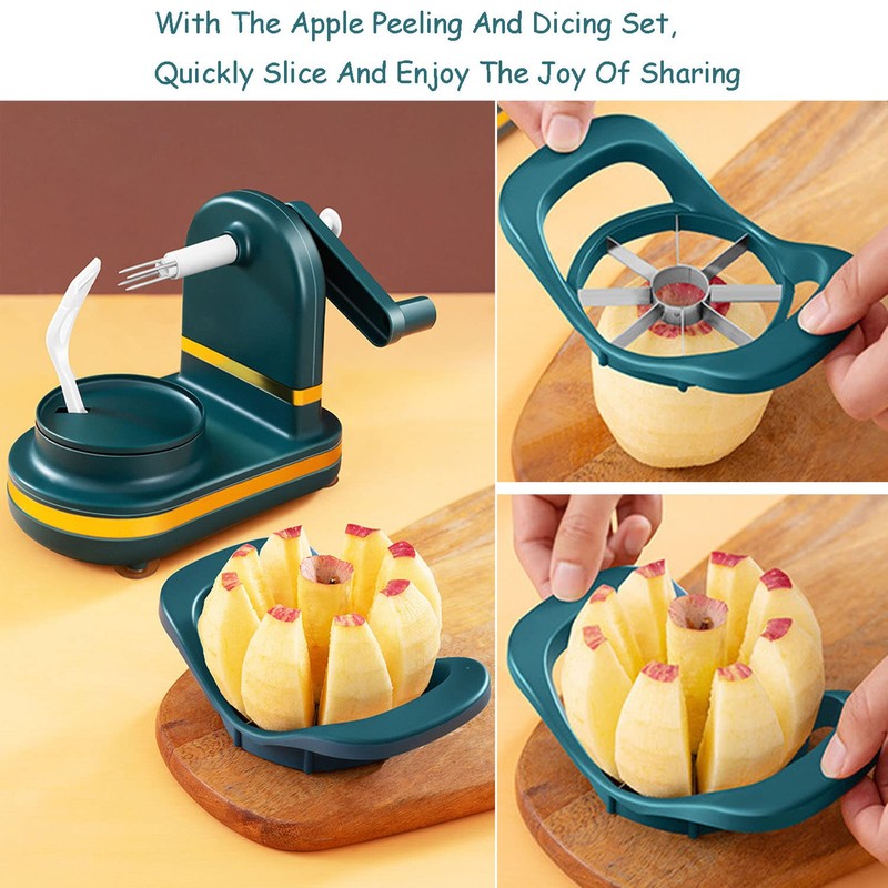 Apple Peeler, Apple Piller With Suction Base, 3 in 1