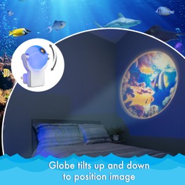 Projectables Tropical Fish LED Night Light Projector, Plug-In, Light Sensing, Auto On/Off, Dusk-to-Dawn Sensor, Projector Ocean/Sea, 11296