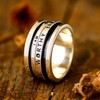 Boho-Magic 925 Sterling Silver Spinner Fidget Ring for Women I