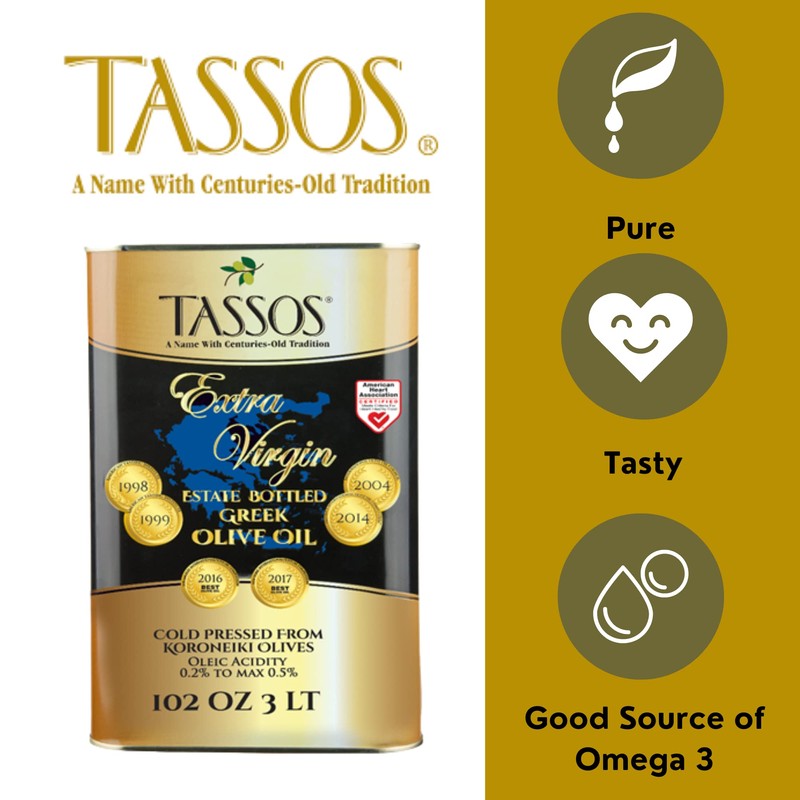 Tassos Extra Virgin Greek Olive Oil (Tassos) 3L