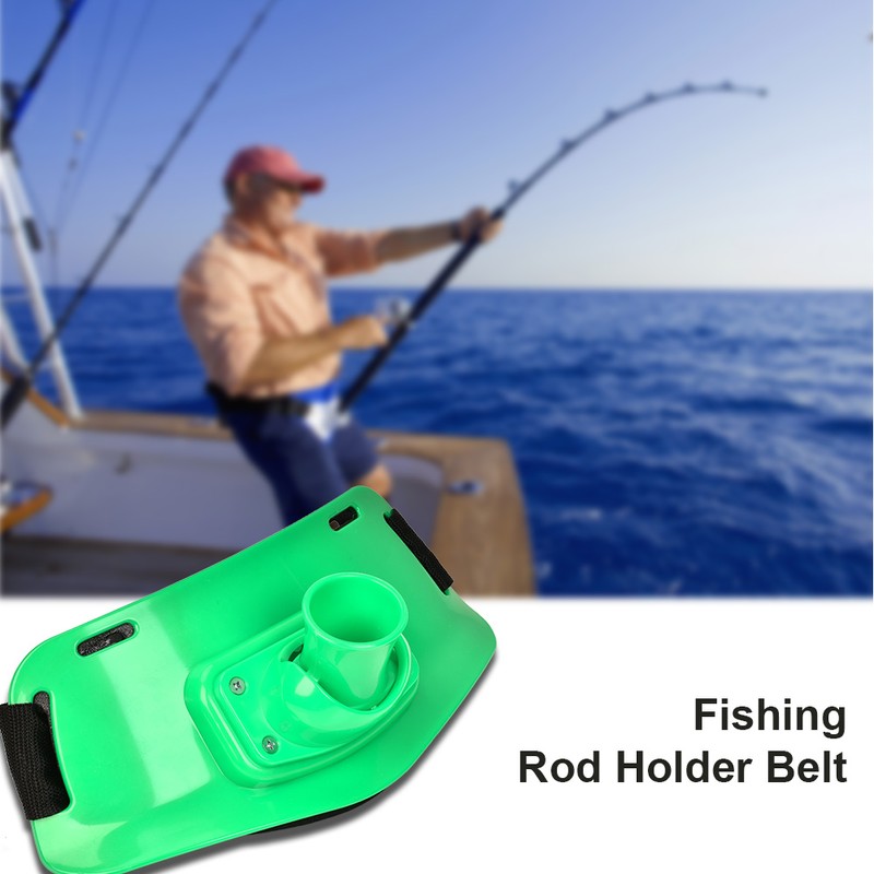 Boat Rock Fishing Rod Pole Holder Adjustable Waist Fighting Belt