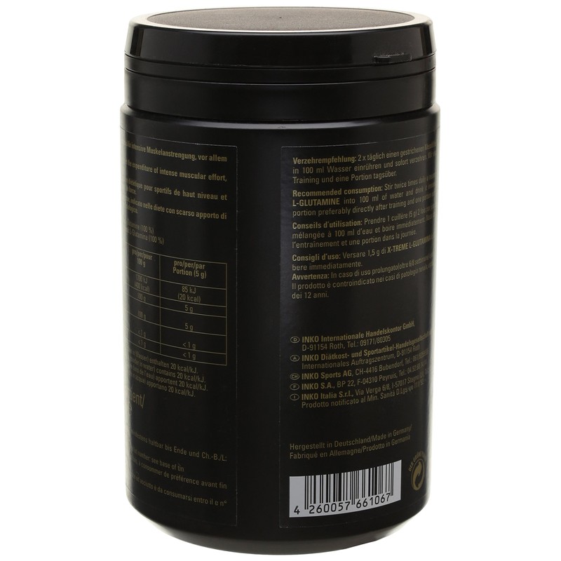 Inko X-Treme L-Glutamine, Pack of 1 x 350 g Tub)