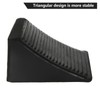 CertBuy 4 Pack Rubber Wheel Chock for Travel Trailers, Black