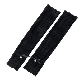 XFONZYUN Women's Arm Cover, UV Protection, Sun Protection, UV Protection, Long, Fingerless, Bubble Sleeve, Cool, Cute, Stylish, Driving, Bicycle, Commute, Cool, Comfortable, Texture, Thin,