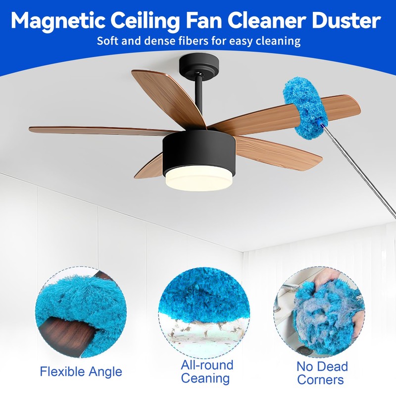 Dusters for Cleaning, Duster with Extension Pole 7 in 1