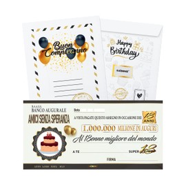 KAÏDENSÏ Cheque Greeting Card, 18 years old