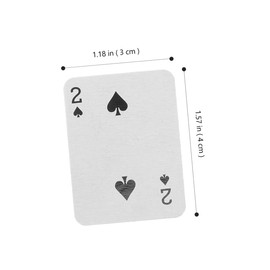 KOMBIUDA 24sets Miniature Travel Playing Cards Compact Deck for Fun Go for Parties and Entertainment of Tiny Card