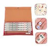 Kisangel 1 Set Mini Mahjong Set Portable Travel Mahjong Tiles