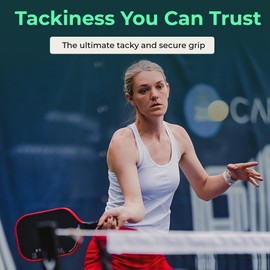 ADV Pickleball Overgrip - Soft, Dry Feel or Tacky, Non-Slip Pickleball Grip Tape - Sweat Absorbing Felttac Overgrip - Razor-Thin MaxTac Pickleball Paddle Grip Tape (MaxTac, 12-Pack White)