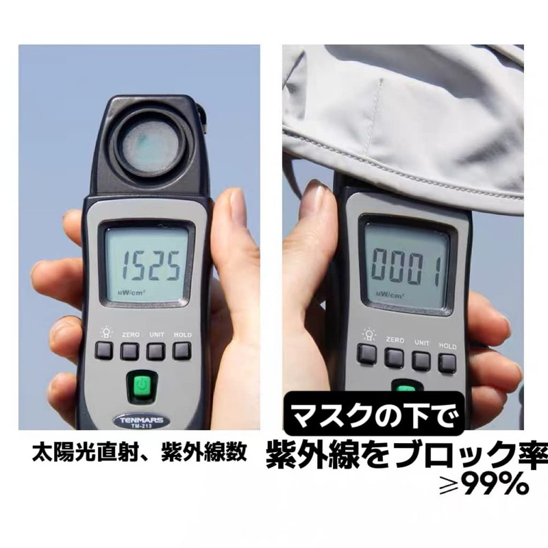 [LAAVVA] UVカットマスク 冷感 冷感マスク 【 UVカット 99% UPF50+ 】 ３D